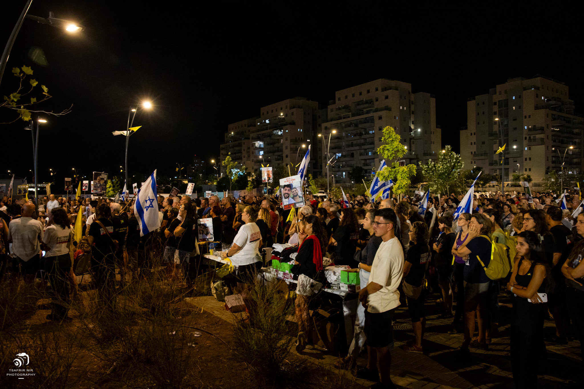 עצרת ניר עוז בקרית גת. צילום: צפריר ניר